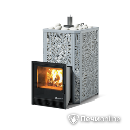 Дровяная печь-каменка ИзиСтим Ялта 25 (Модерн), AISI 430 в Хабаровске